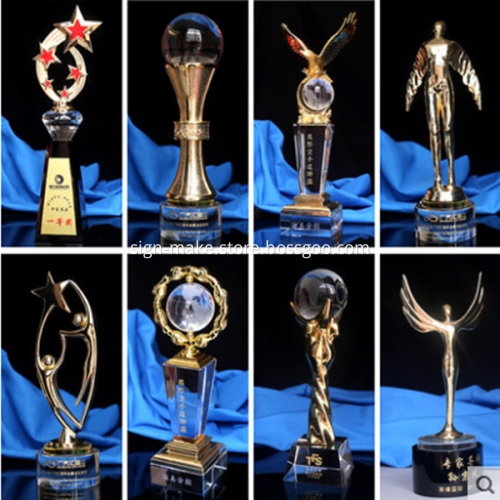 Design 3D Crystal Engraved Awards Trophy